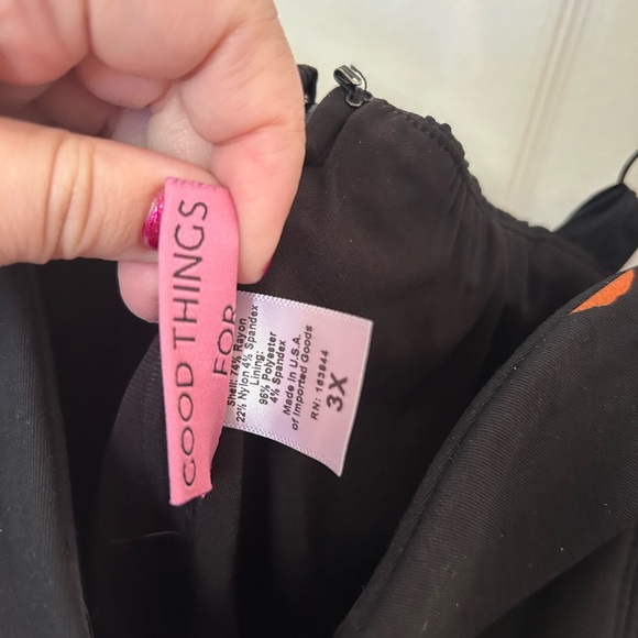 Vixen by Micheline Pitt Pumpkin Swing Dress - 3X - Picture 3 of 5